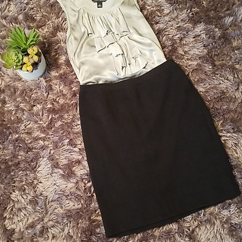 Eileen Fisher petite black sweater skirt